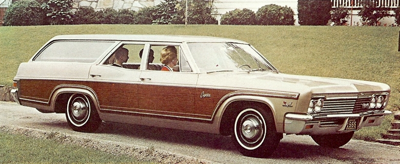 1966 Chevrolet Caprice Station Wagon, featuring mock wood panelling