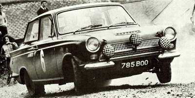 1963 Ford Cortina pictured during the Scottish Rally