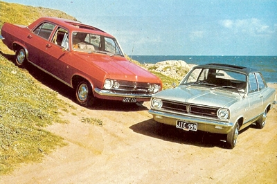 1966 Holden Premier pictured with HB Torana